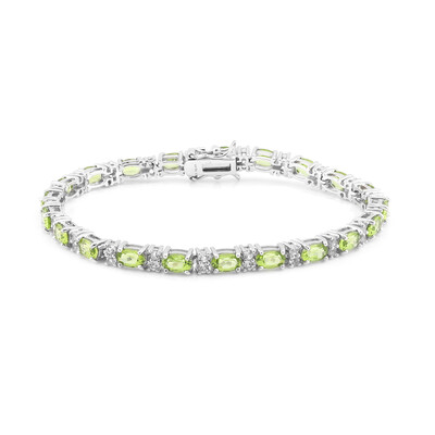 Bracciale in argento con Peridoto della Birmania