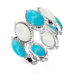 Anello in argento con Turchese Kingman (Dallas Prince Designs)