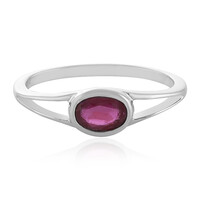 Anello in argento con Rubino del Madagascar