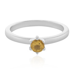 Anello in argento con Citrino