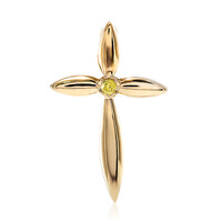 Ciondolo in argento con Diamante Giallo I2