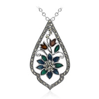 Collana in argento con Marcassite
