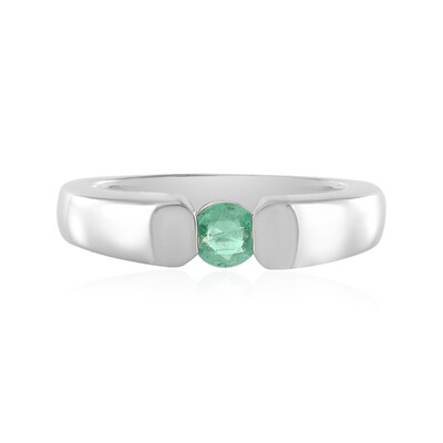Anello in argento con Smeraldo Colombiano