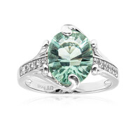 Anello in argento con Fluorite Verde