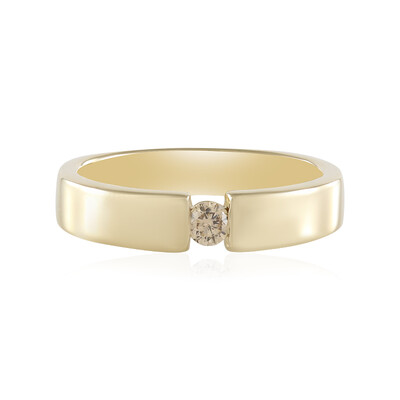 Anello in oro con Diamante Cioccolato I2