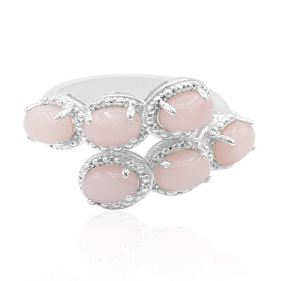 Anello in argento con Opale Rosa