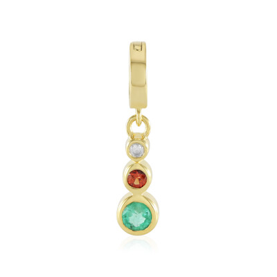 Ciondolo in argento con Smeraldo Russo