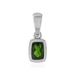 Ciondolo in argento con Diopside Russo