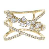 Anello in oro con Diamante I1 (H) (CIRARI)