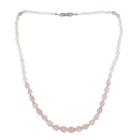 Collana in argento con Morganite