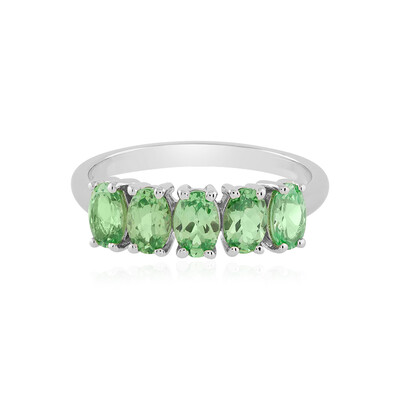 Anello in argento con Tsavorite