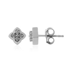 Orecchini in argento con Diamante I1 (I)