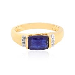 Anello in argento con Zaffiro Blu del Madagascar