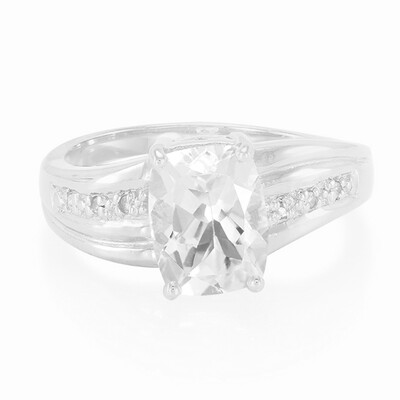 Anello in argento con Goshenite