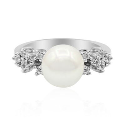 Anello in argento con Perla di Acqua Dolce