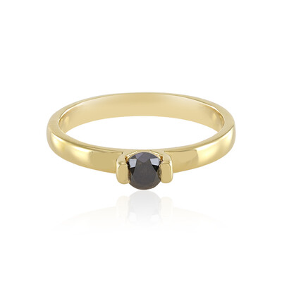 Anello in argento con Diamante Nero