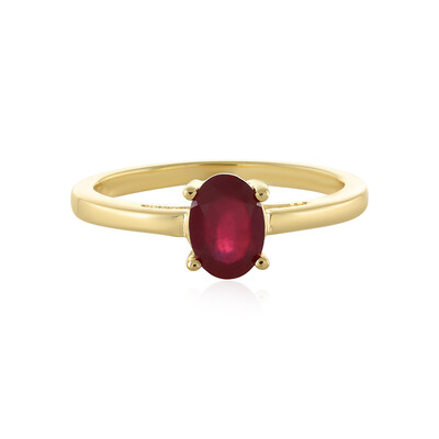 Anello in argento con Rubino del Madagascar