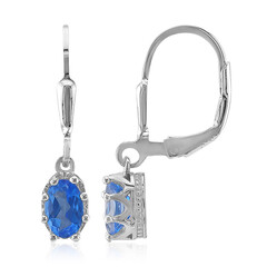 Orecchini in argento con Topazio Blu Indaco