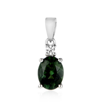 Ciondolo in argento con Apatite Cromo