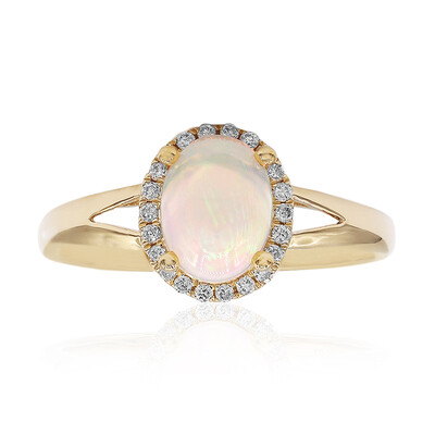 Anello in oro con Opale di Welo AAA