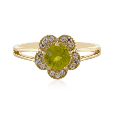 Anello in oro con Sfene