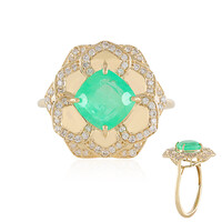 Anello in oro con Smeraldo Colombiano (AMAYANI)