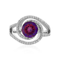 Anello in argento con Topazio Mistico Porpora