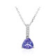 Collana in oro con Tanzanite AAA