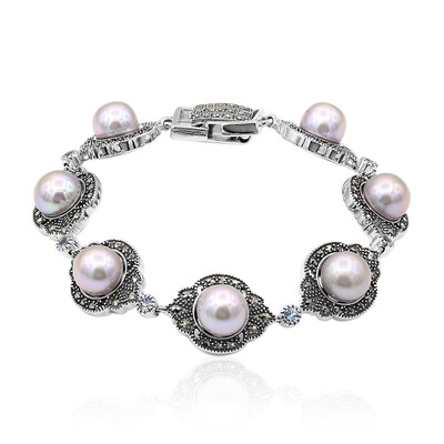 Bracciale in argento con Perla di Acqua Dolce (Annette classic)