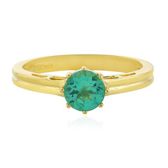 Anello in argento con Apatite Verde Neon