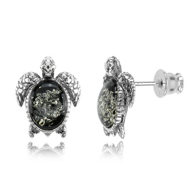 Orecchini in argento con Ambra Baltica (dagen)
