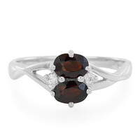 Anello in argento con Zircone Cannella
