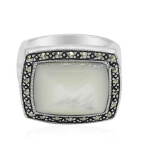 Anello da uomo in argento con Madreperla