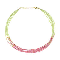 Collana in argento con Peridoto (Riya)
