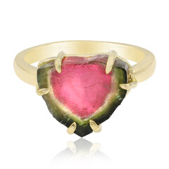 Anello in argento con Tormalina Anguria