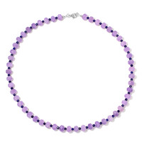 Collana in argento con Quarzo Lavanda
