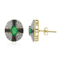 Orecchini in oro con Smeraldo Brasiliano (Adela Gold)