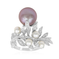 Anello in argento con Perla Ming (TPC)