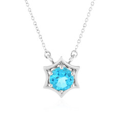 Collana in argento con Topazio Paraiba