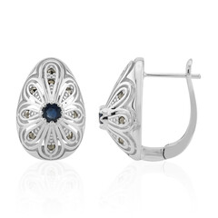 Orecchini in argento con Zaffiro Blu (Annette classic)