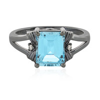 Anello in argento con Topazio Blu Cielo