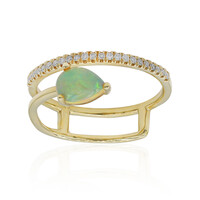 Anello in oro con Opale di Welo AAA