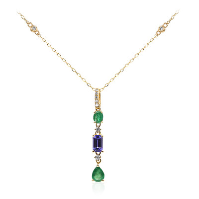 Collana in oro con Smeraldo Zambia AAA (CIRARI)