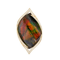 Ciondolo in oro con Ammolite (de Melo)