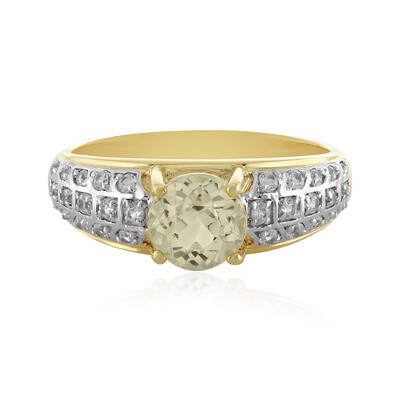 Anello in argento con Kunzite Canarino