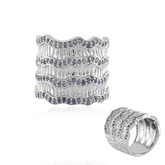 Anello in argento con Iolite (SAELOCANA)