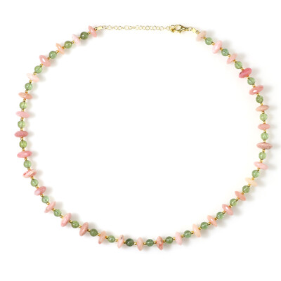 Collana in argento con Apatite Verde (Riya)