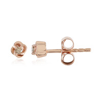 Orecchini in argento con Diamante Champagne I3