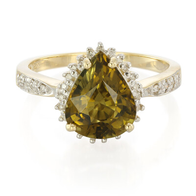 Anello in oro con Tormalina Cuprian