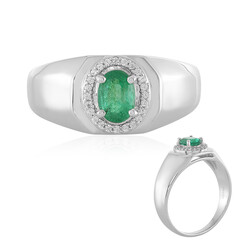 Anello in argento con Smeraldo Zambia